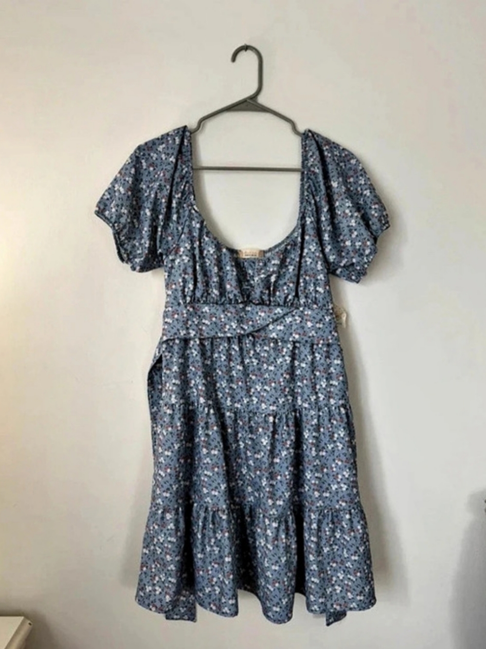 Altar'd State Floral Midi Dress Floral Blue Midi Dress Size XL NWT